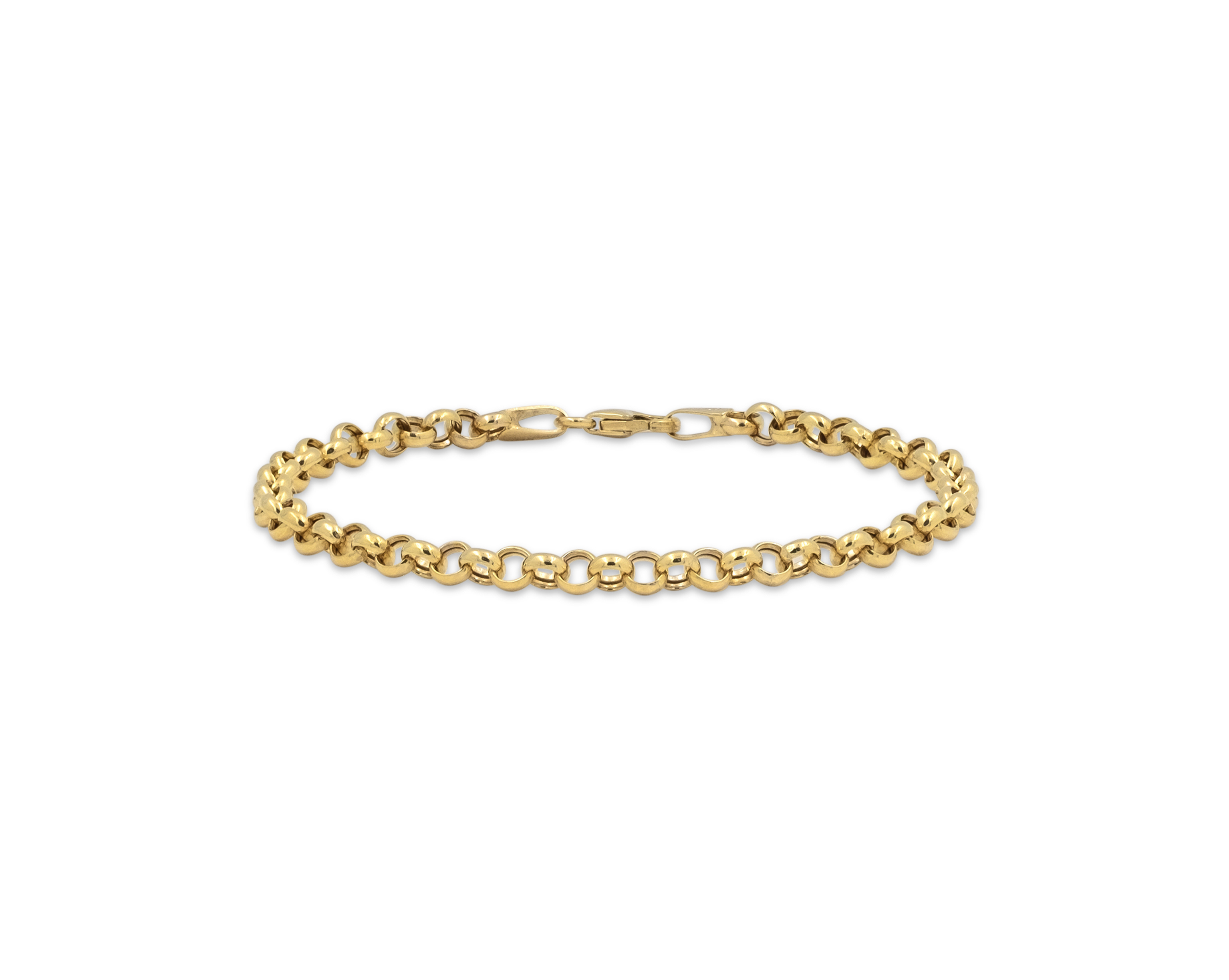 10K Gold Rolo Chain Bracelet - Lisa Gozlan Jewelry 10K Gold Rolo Chain Bracelet - Lisa Gozlan Jewelry