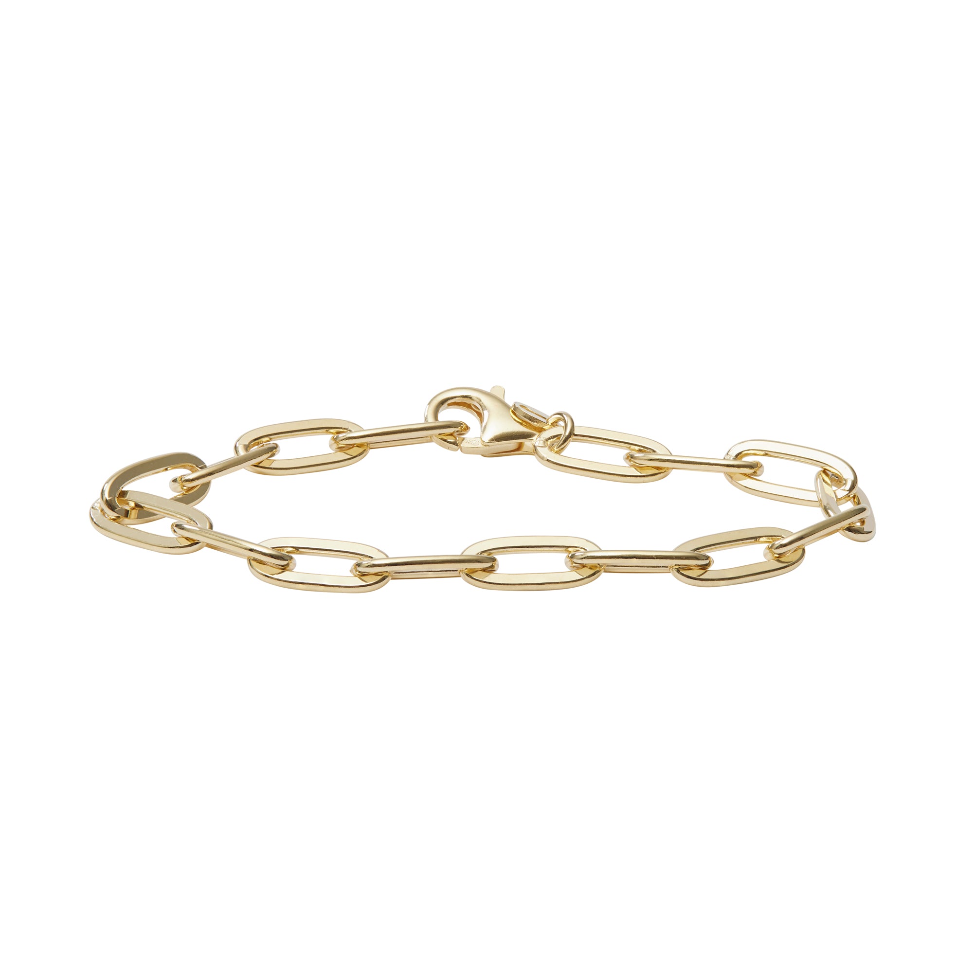Gold Bracelet Large Paperclip Chain for Women | Lisa Gozlan