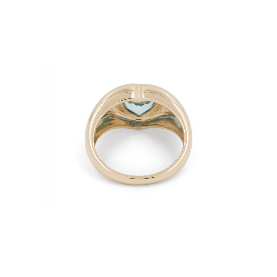 Heart bezel ring deals