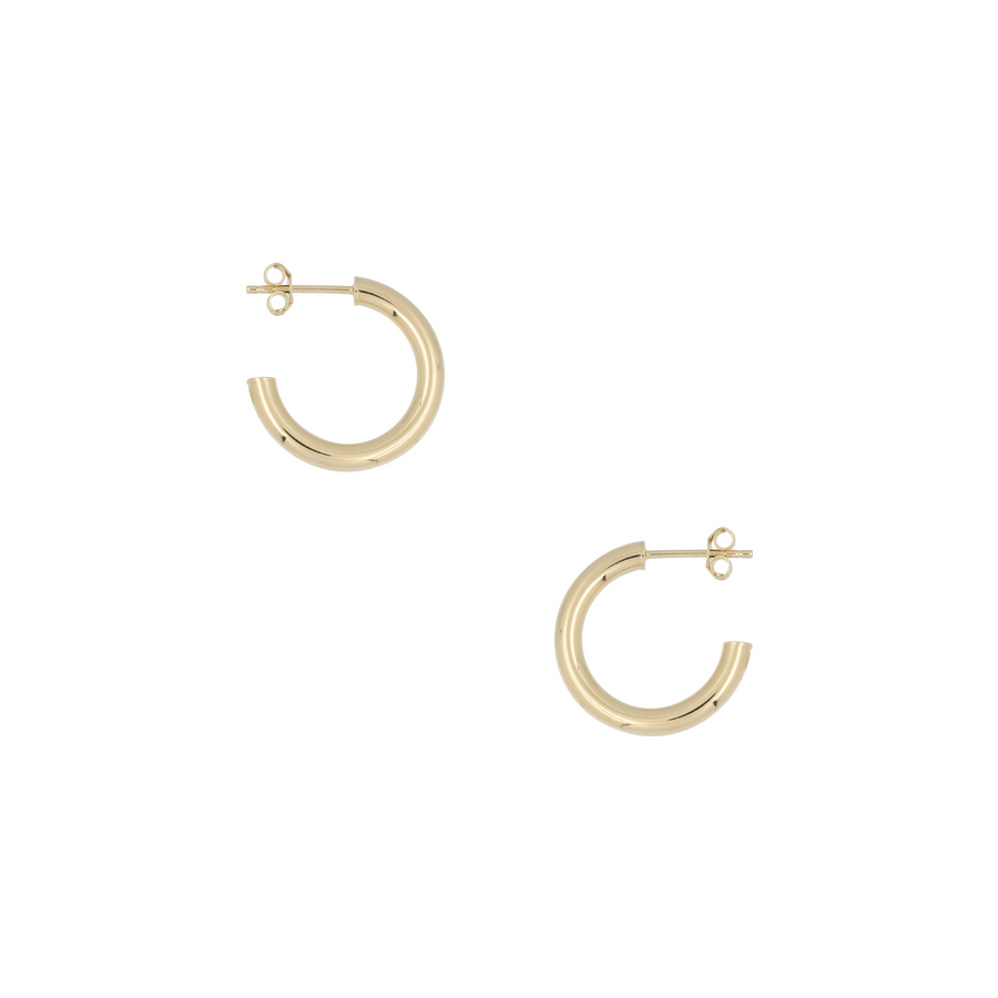 THE 14K 3MM TUBE HOOPS