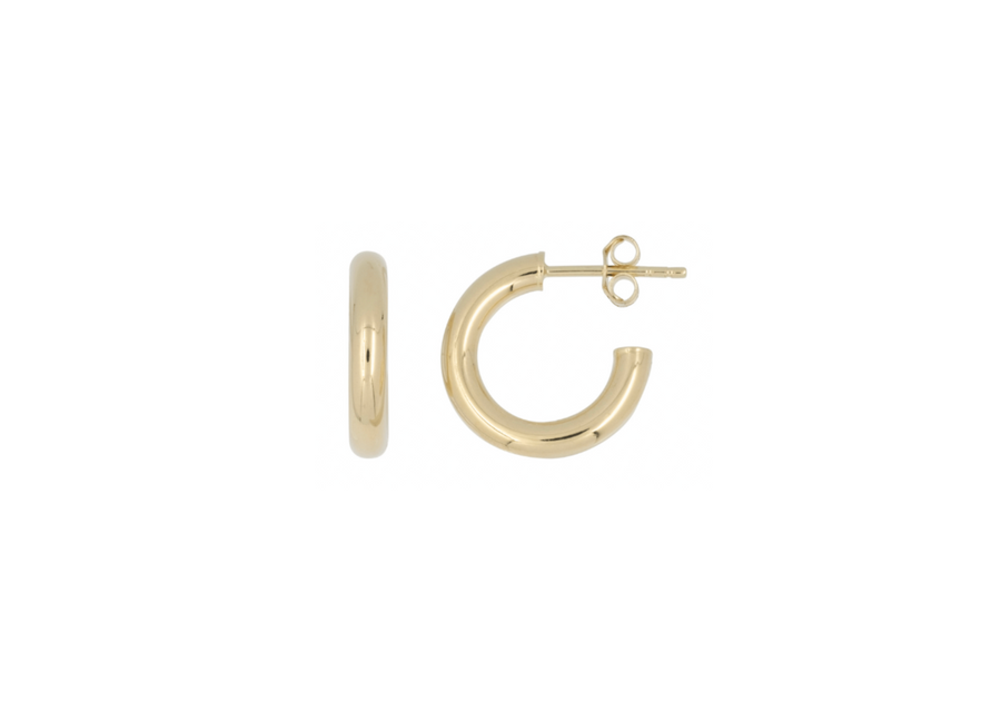 THE 14K 3MM TUBE HOOPS