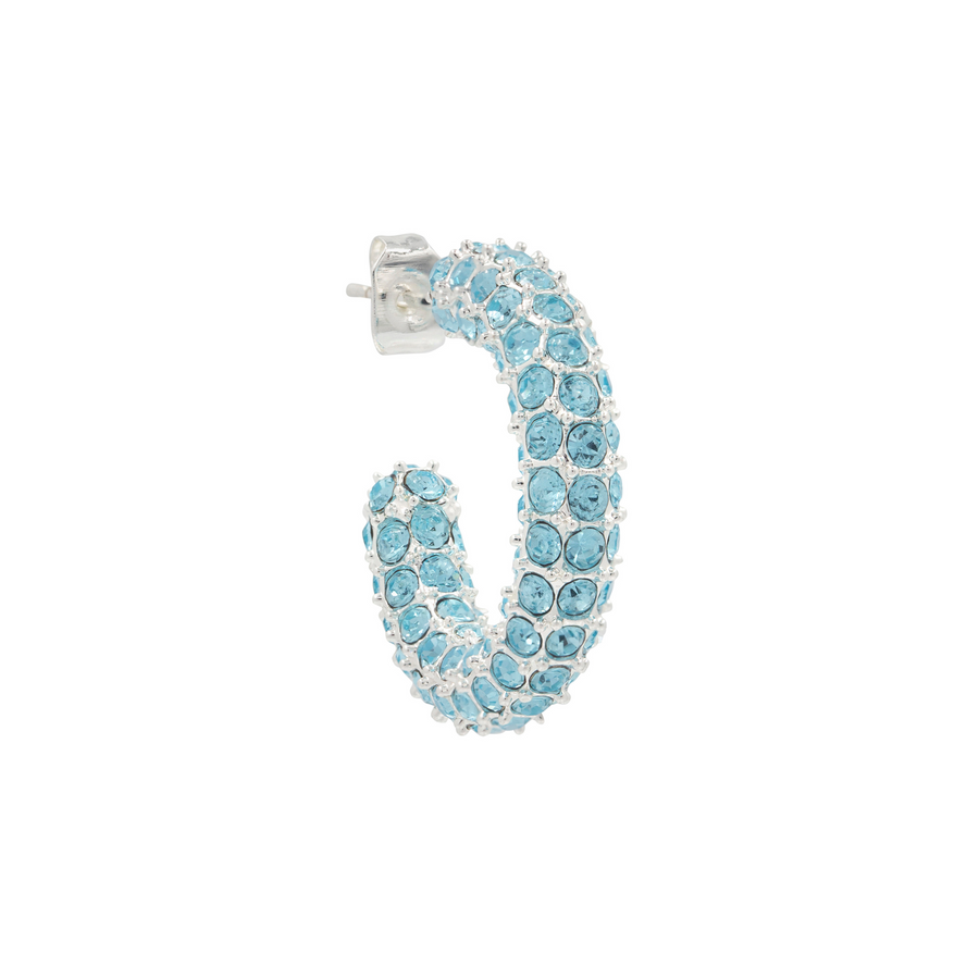 E038 'BOLD CRYSTAL HOOPS