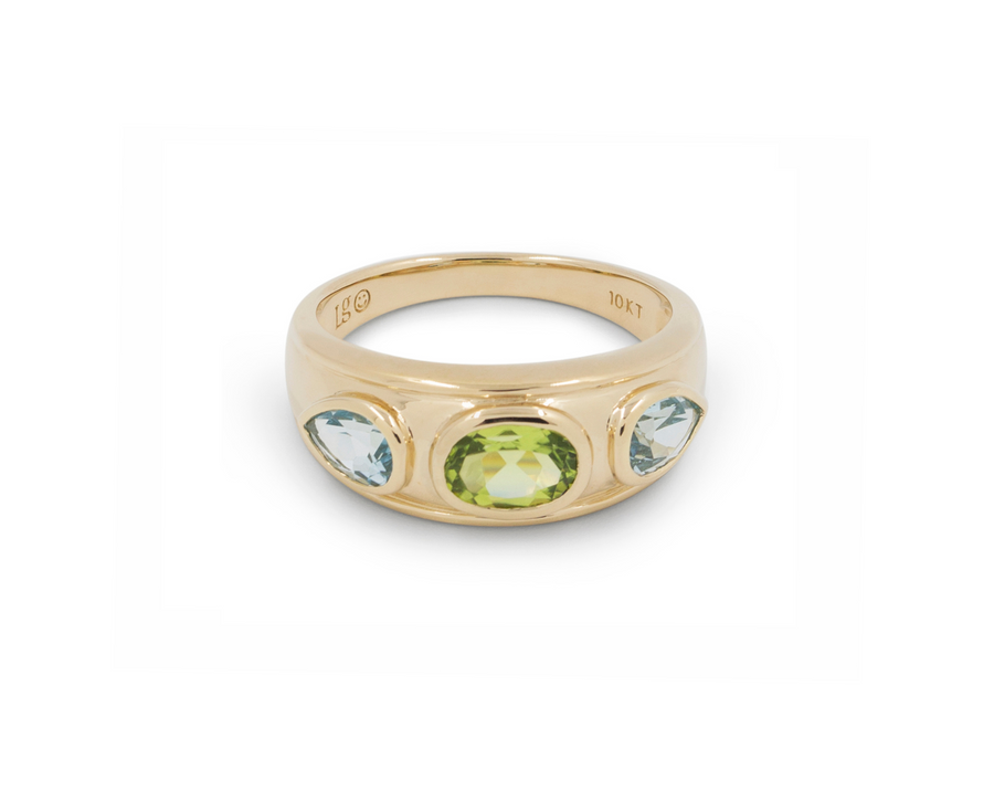 THE LILIANE OVAL-PEAR RING