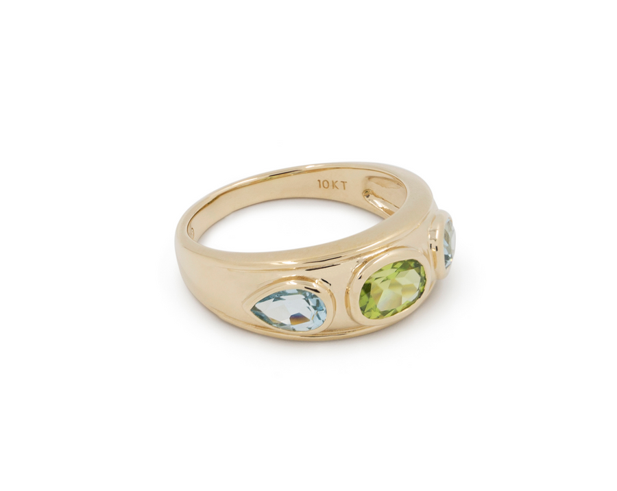 THE LILIANE OVAL-PEAR RING