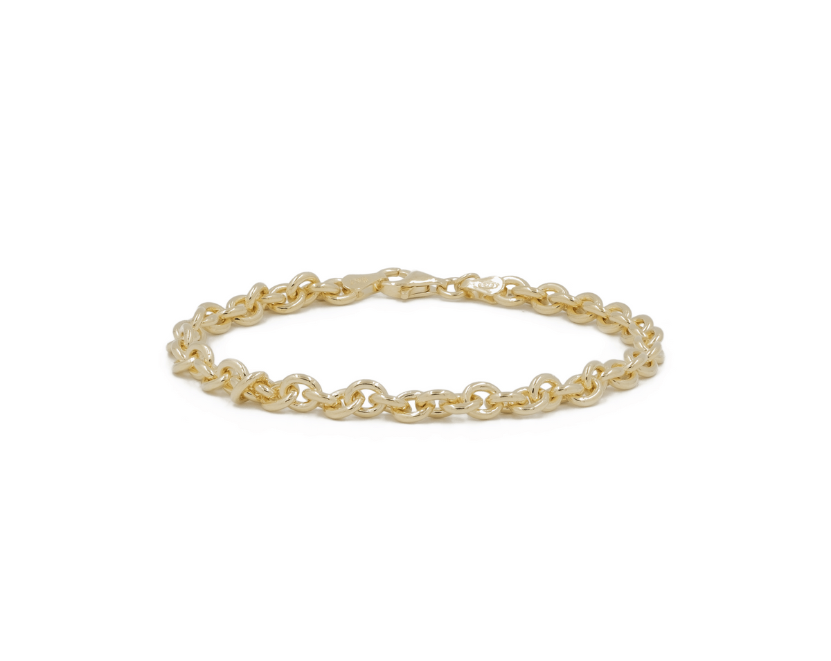 Gold Bracelet Mini Rolo Chain for Women | Lisa Gozlan