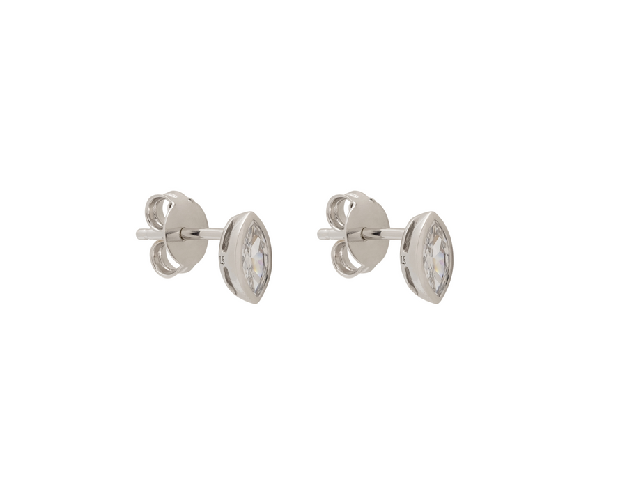 MARQUISE BEZEL STUDS