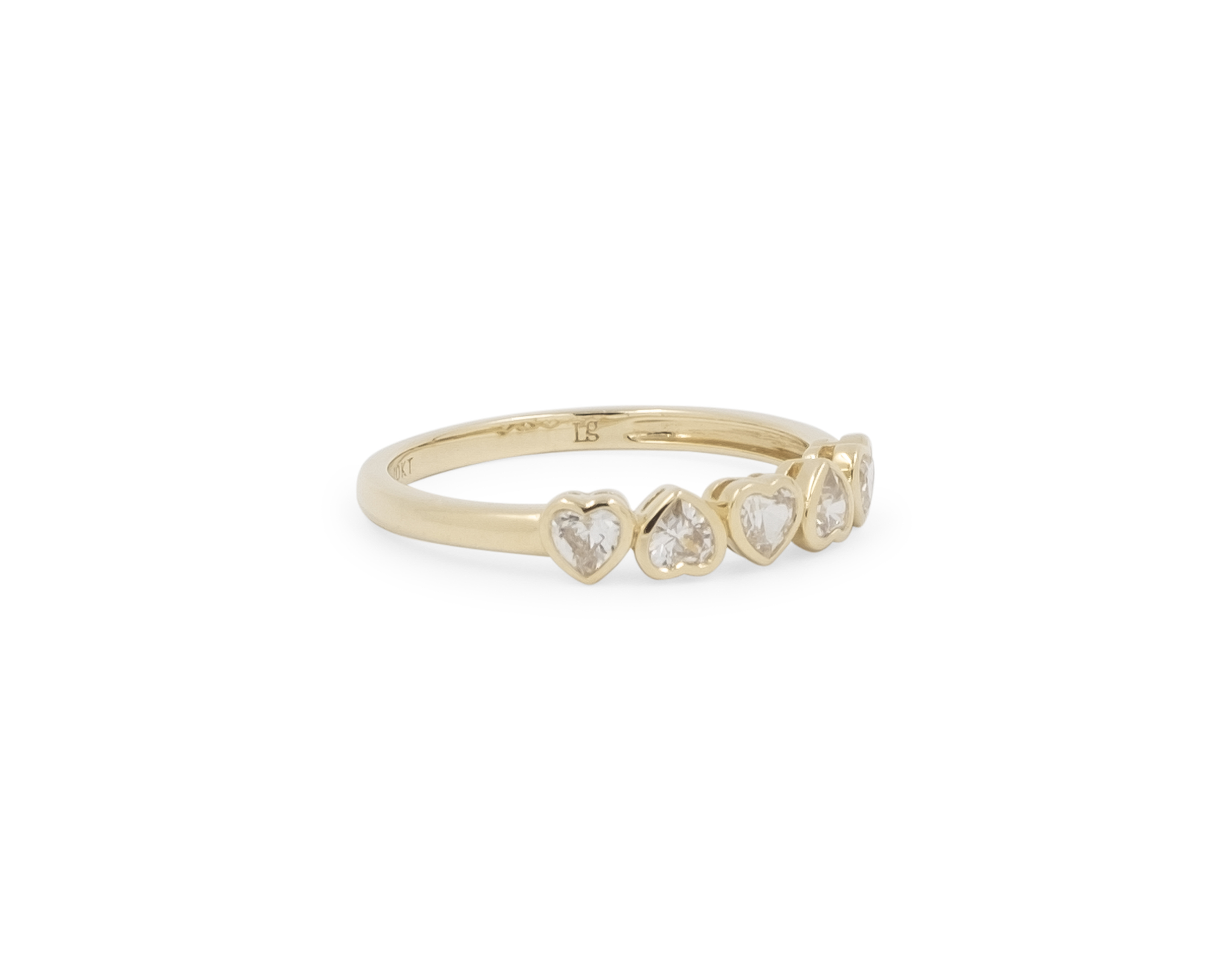 Lisa Gozlan Stack THE DAINTY MULTI-HEART STACKER β Lisa Gozlan