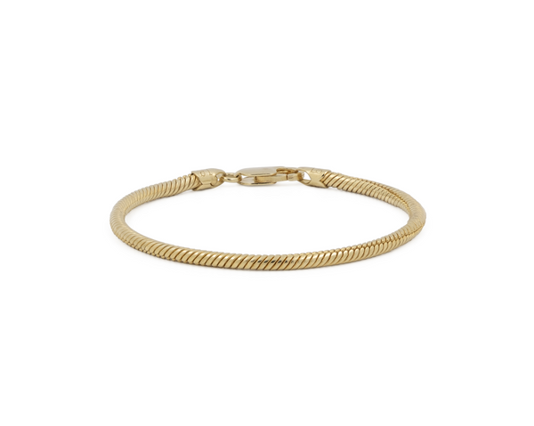 Gold Snake Chain Womens Bracelet | Layering Bracelet – Lisa Gozlan