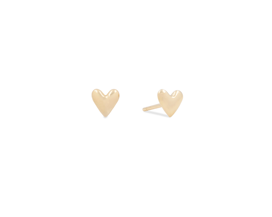 THE PUFFED HEART STUDS