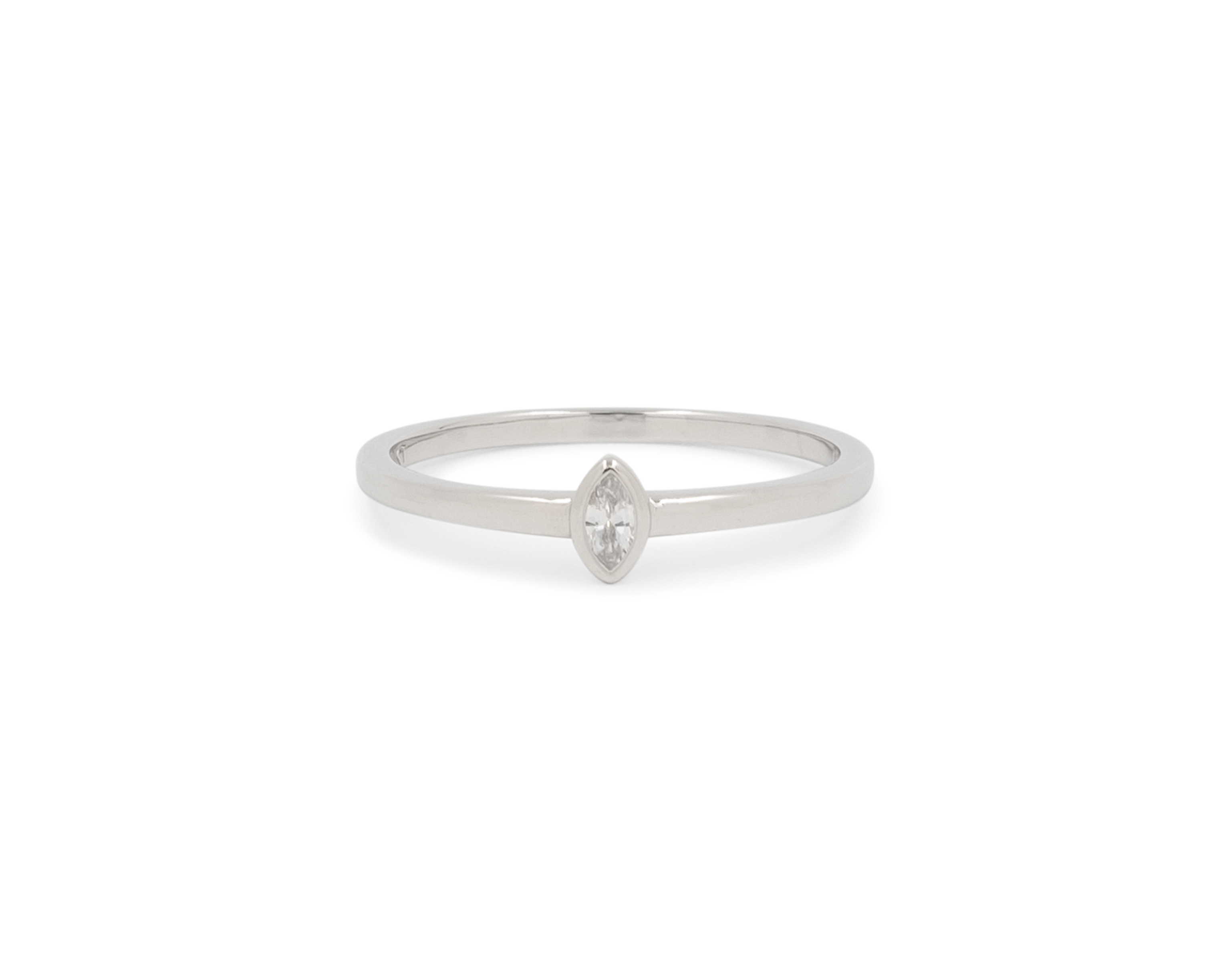 THE DAINTY MARQUISE STACKER
