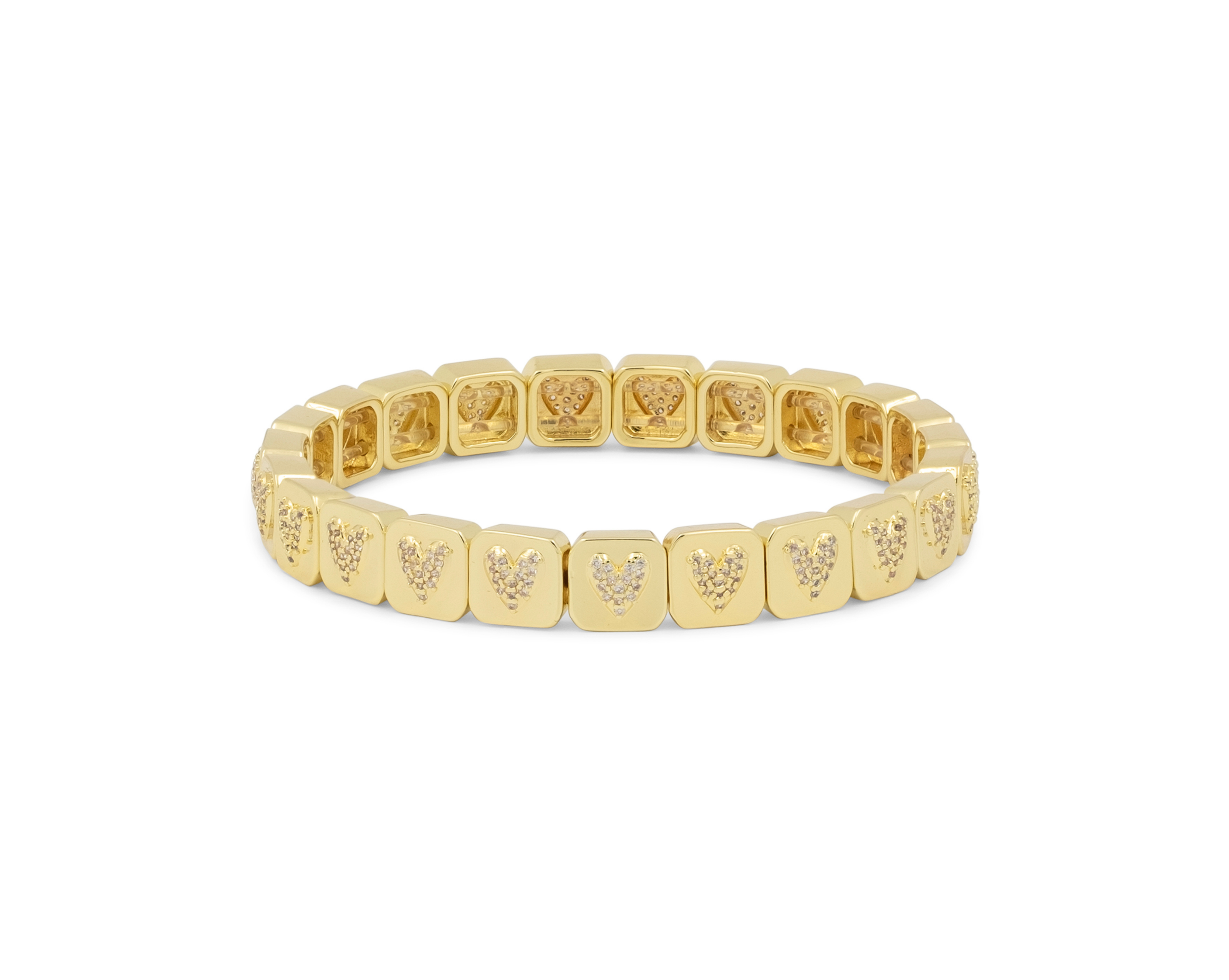 THE PAVÉ PUFFED HEART BRACELET