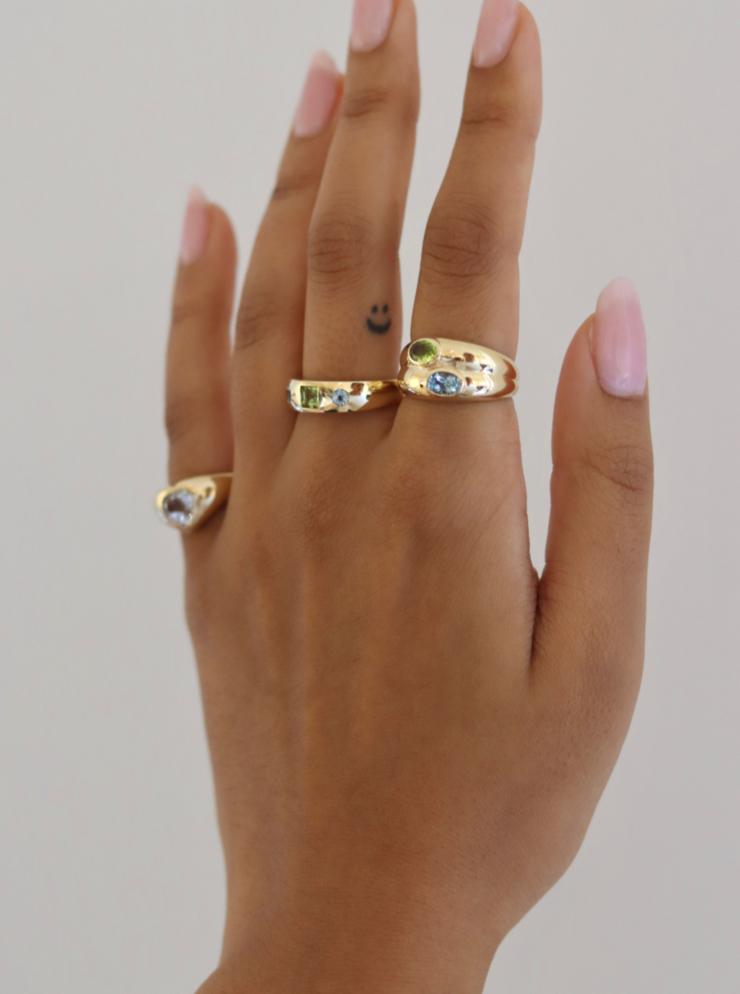 THE ROGER DOUBLE OVAL RING