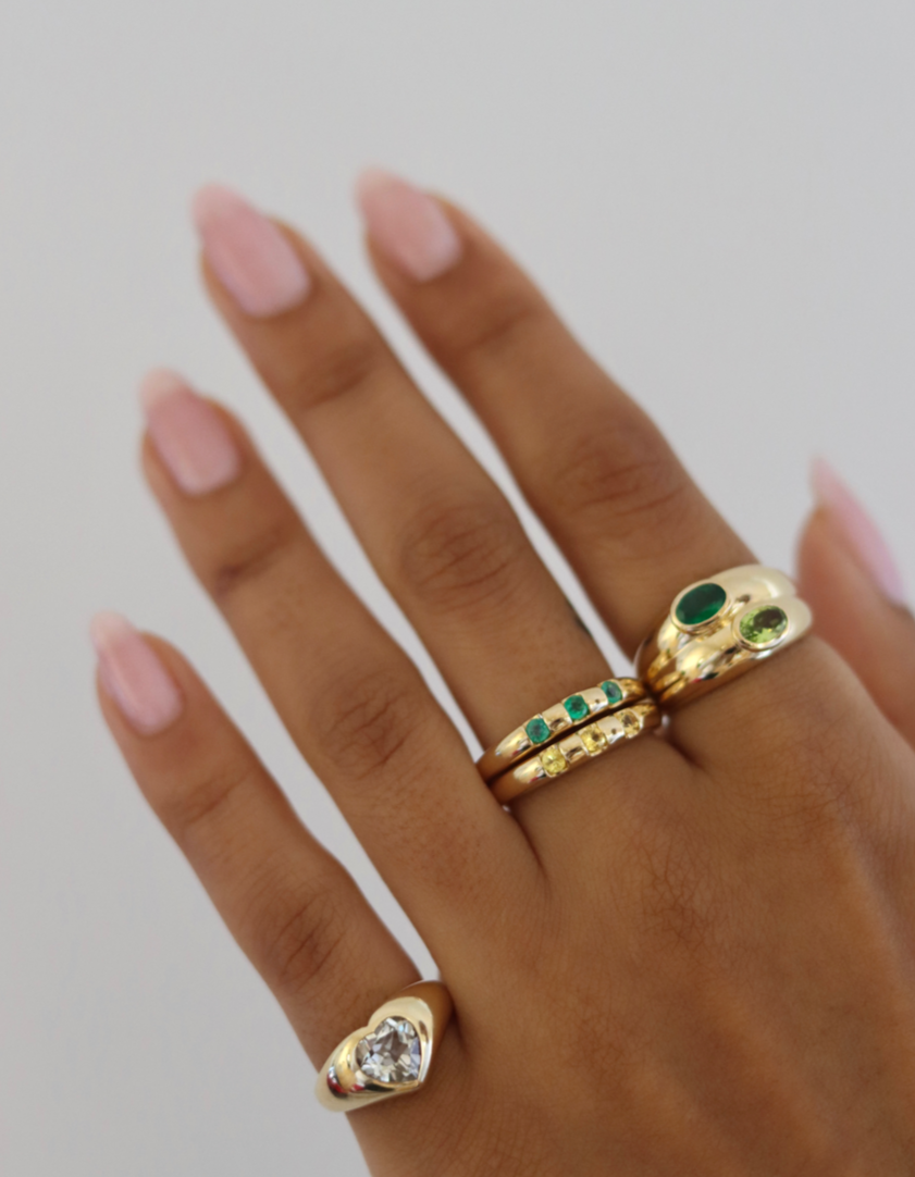 THE ROGER DOUBLE OVAL RING