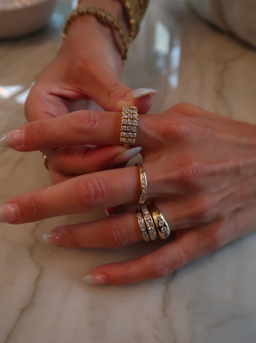 THE MULTI 3-ROW RING