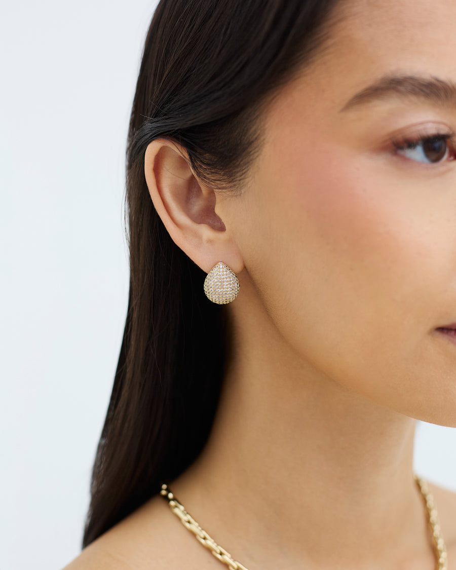 THE PAVÉ TEARDROP EARRINGS