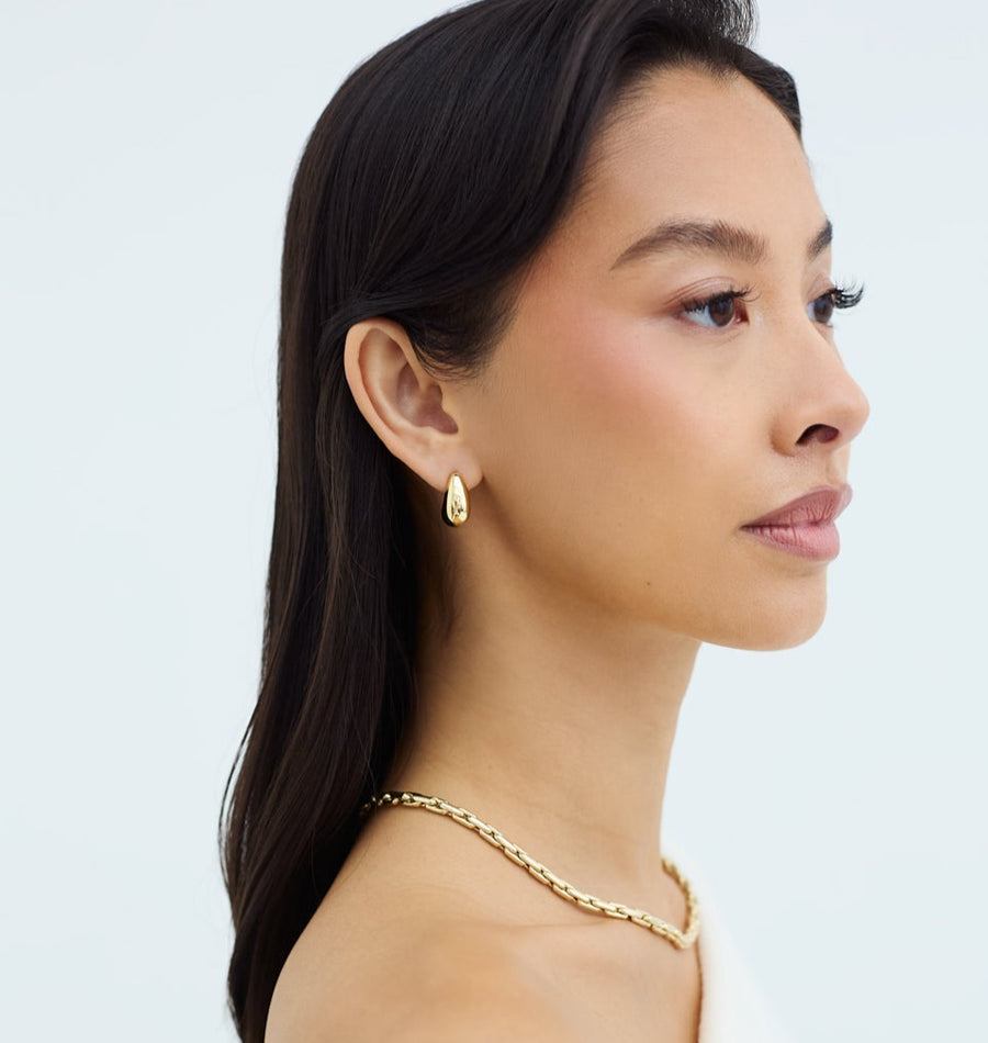 THE DROPLET CURVE EARRINGS