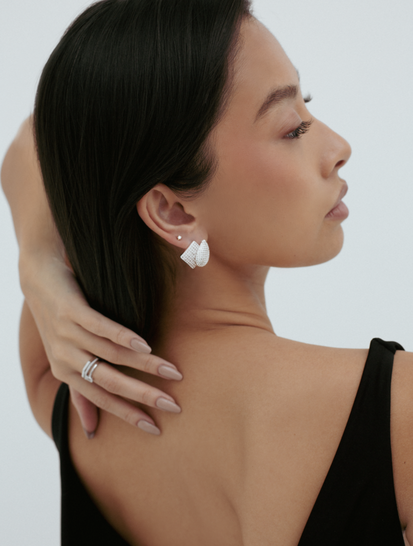 THE PAVÉ TEARDROP EARRINGS