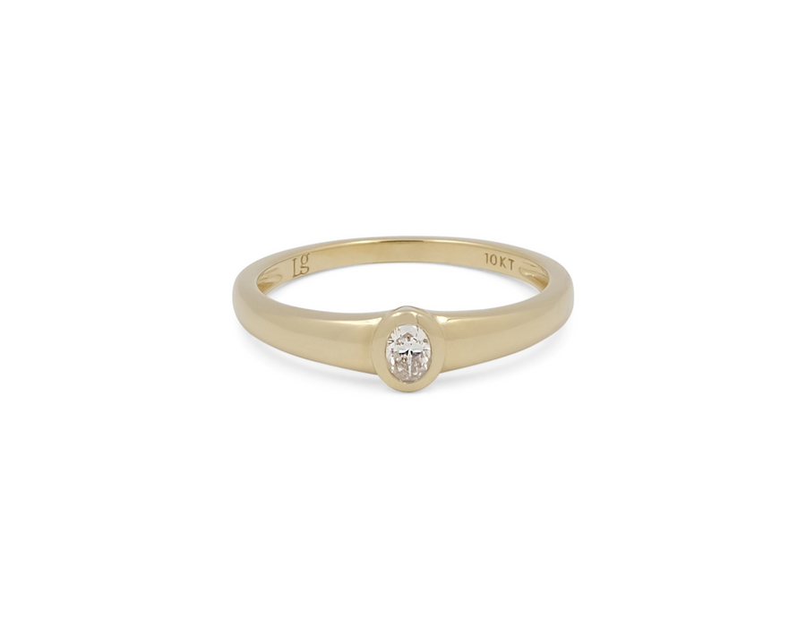 THE MINI OVAL DOME RING