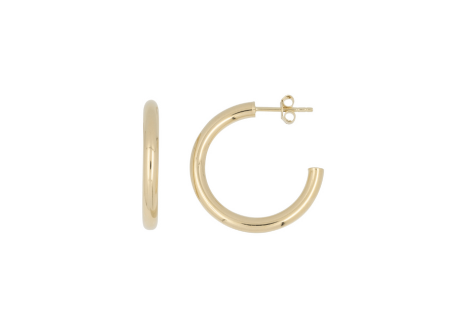 THE 14K 3MM TUBE HOOPS