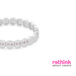 THE PAVÉ bracelet with clear pavé beads and pink stones