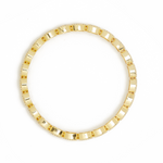 THE PAVÉ yellow gold bracelet with rectangular links