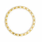 THE PAVÉ yellow gold bracelet with rectangular links