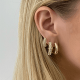 THE BOLD CRYSTAL HOOPS