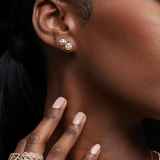 THE PAVÉ HAPPY FACE STUDS
