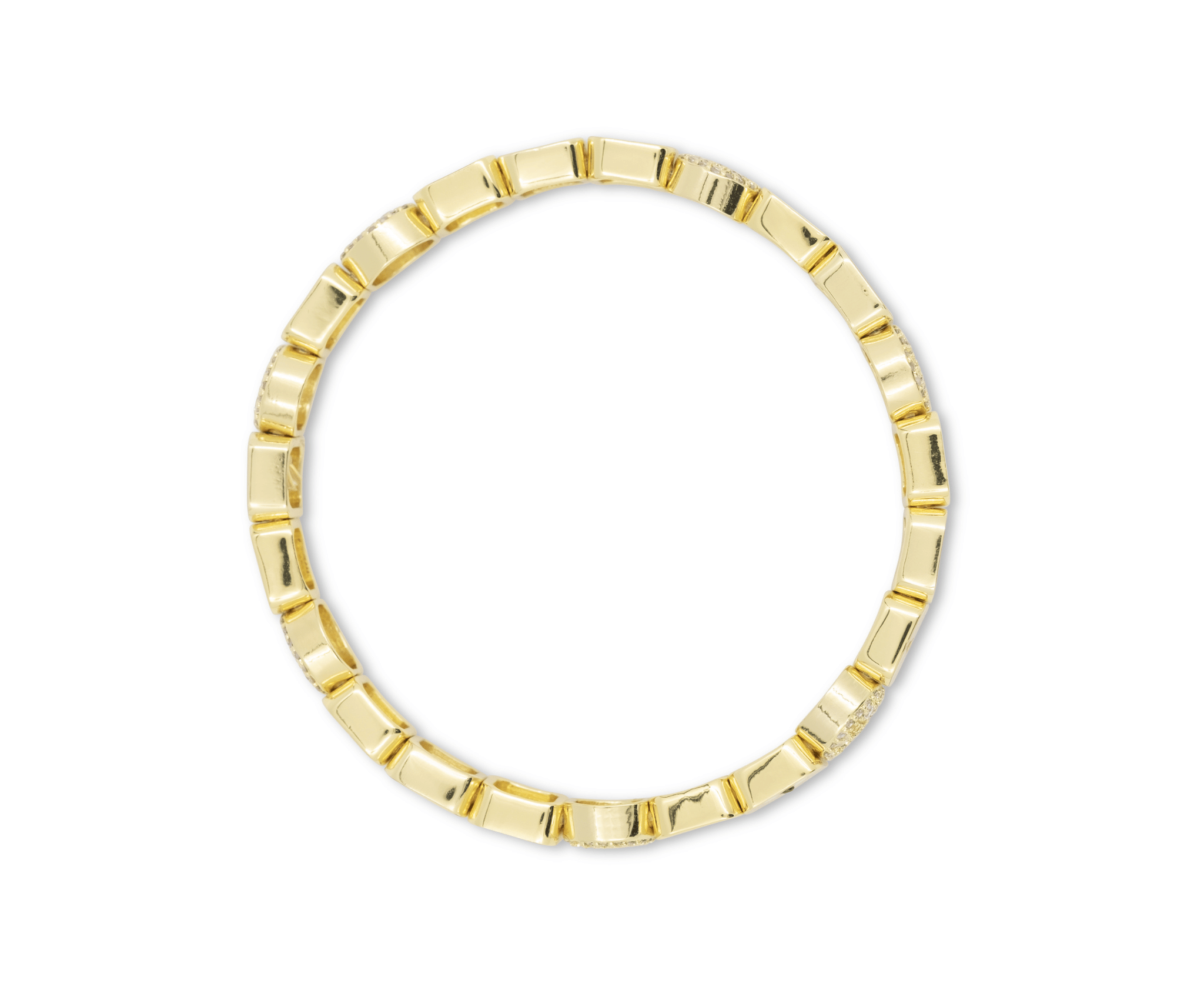 Gold bracelet for women with dallas charms on it 