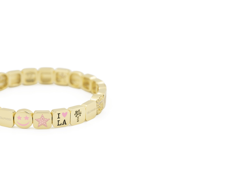 Lisa Gozlan Stack City Inspired Gold Charm Bracelets | Lisa Gozlan