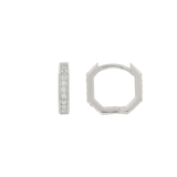 THE OCTAGON PAVÉ HUGGIES