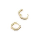 THE OCTAGON PAVÉ HUGGIES