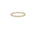 Gold ring with small diamonds on a white background