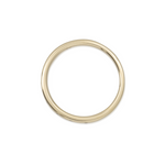 Gold ring on a white background