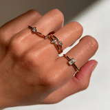 THE DAINTY EMERALD STACKER