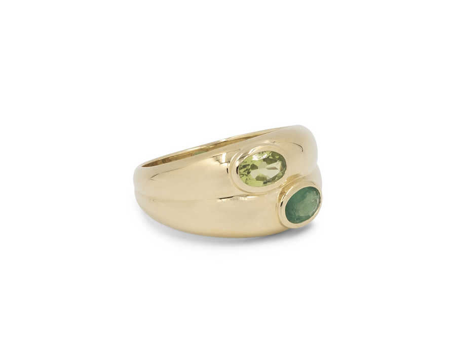 THE ROGER DOUBLE OVAL RING