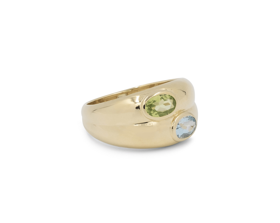 THE ROGER DOUBLE OVAL RING