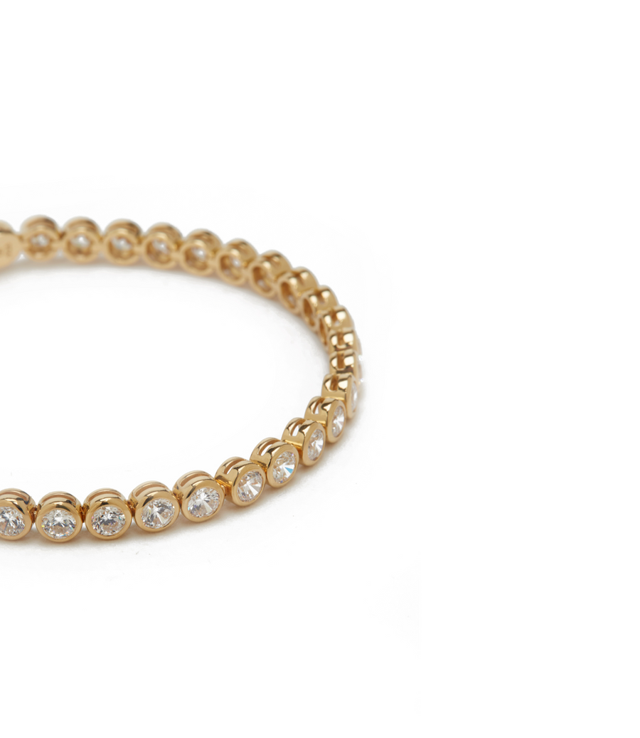 THE BEZEL TENNIS BRACELET