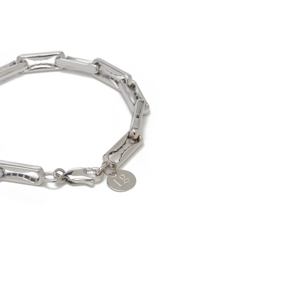 BR060 'LARGE INDENTED PAPERCLIP BRACELET'