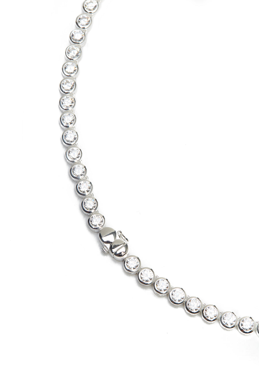 THE BEZEL TENNIS NECKLACE